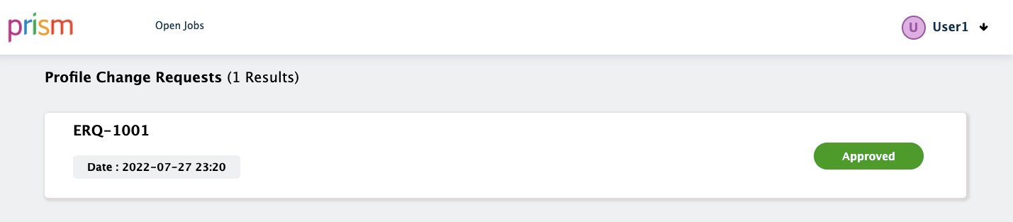 Change Profile Request
